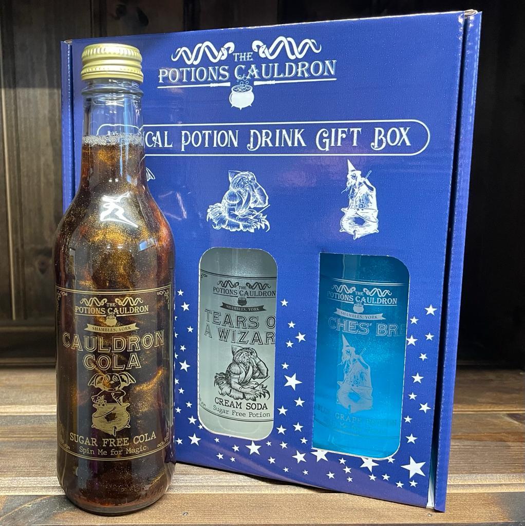 Picture of A Mystical Drinkable Potions Gift Box | 3 x 33cl Sugar Free Soft Drinks